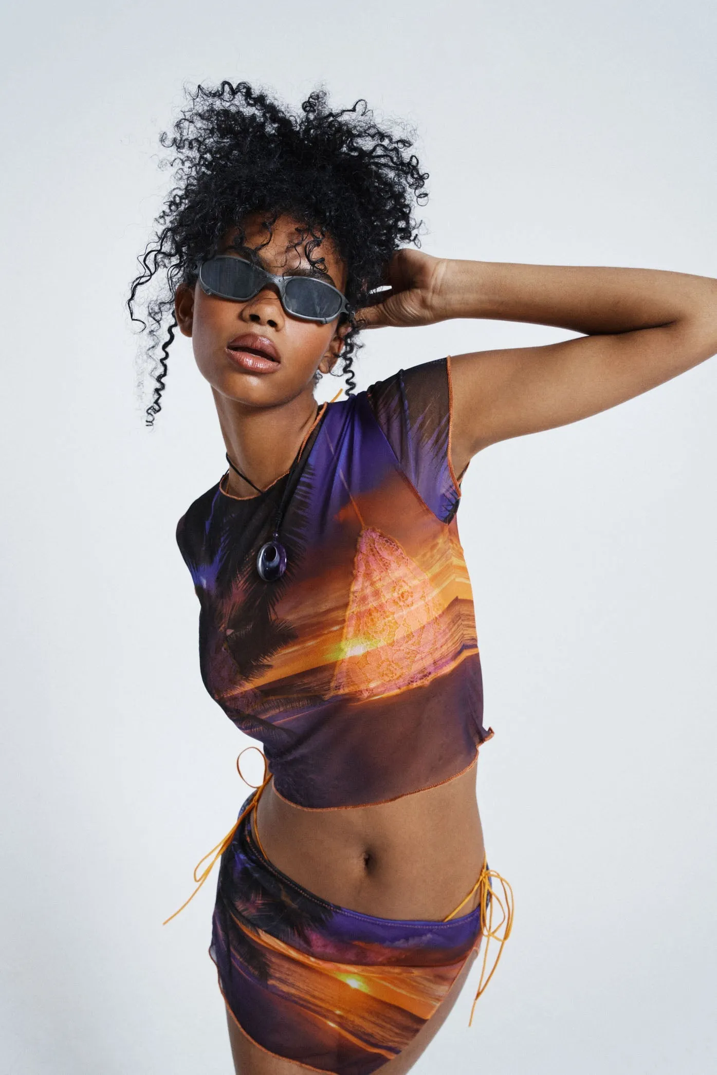 Aloha Cove Mesh Mini Skirt