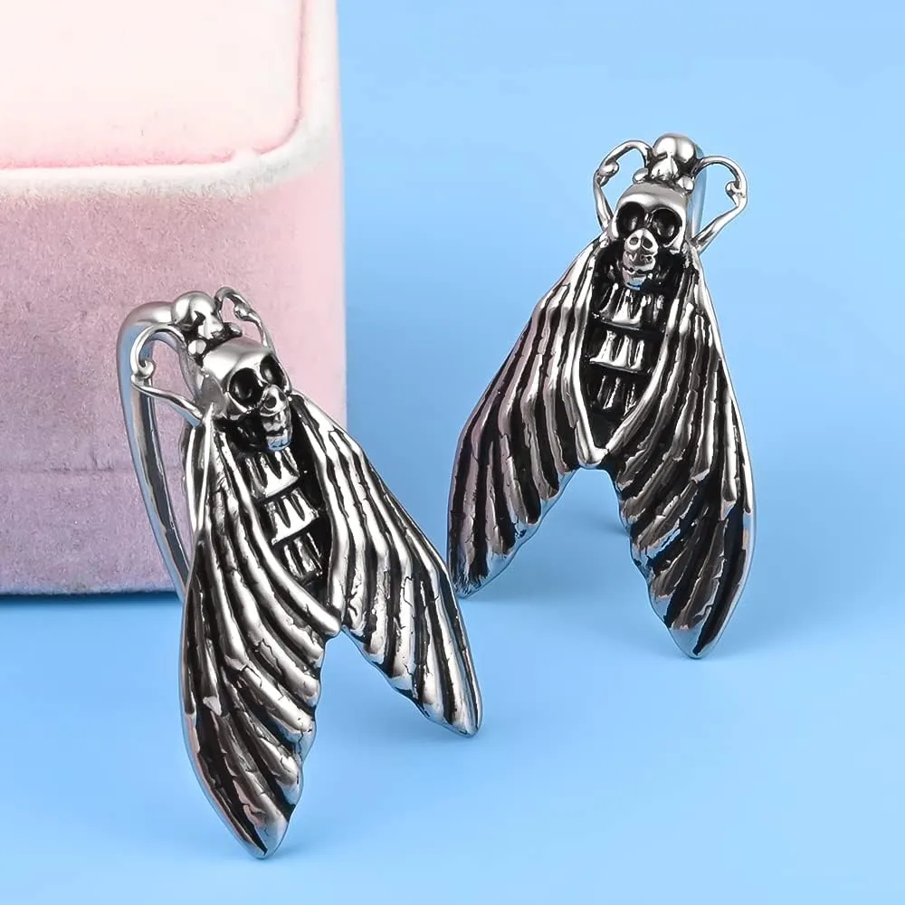 DOEARKO 2PCS Ear Gauges Ear Hangers Weights for Stretched Ear Plugs Body Piercing Tunnels 316 Stainless Steel Hypoallergenic Body Jewelry