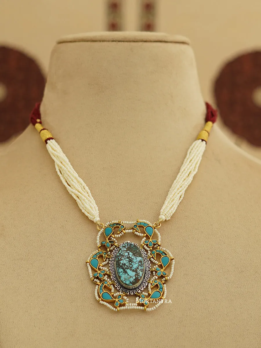 Firoza Color Mishr Necklace Set - MR-S445