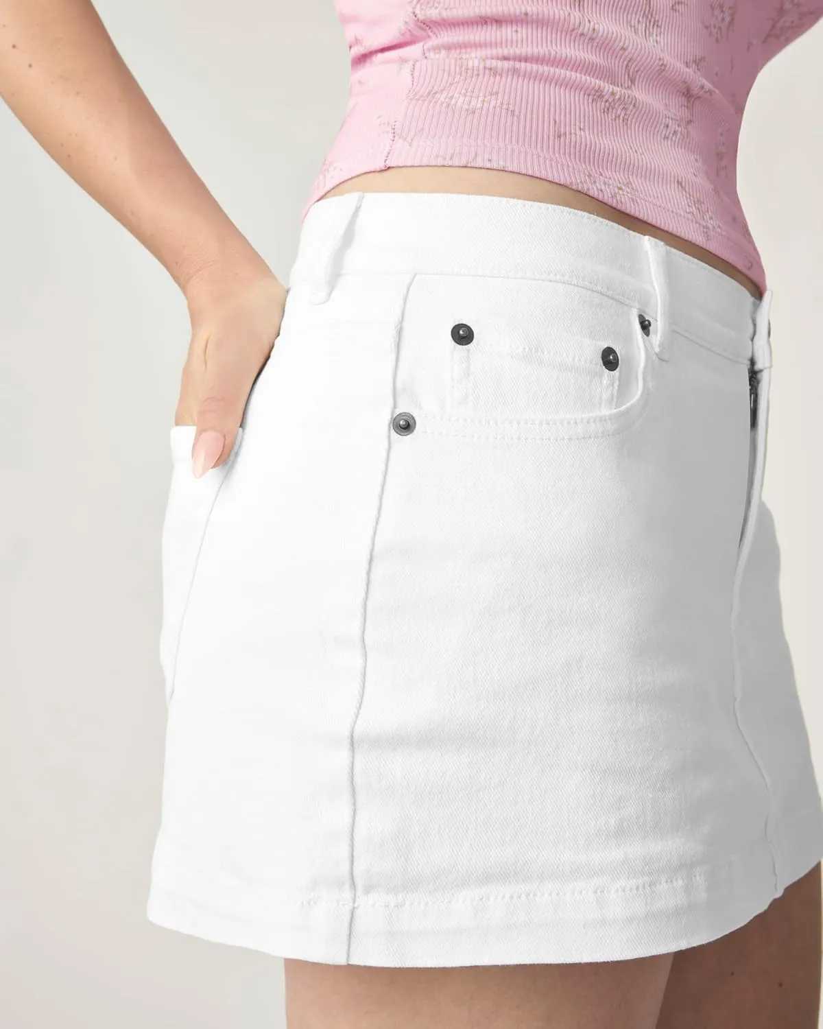 florence by mills Women's Micro Mini Denim Skirt
