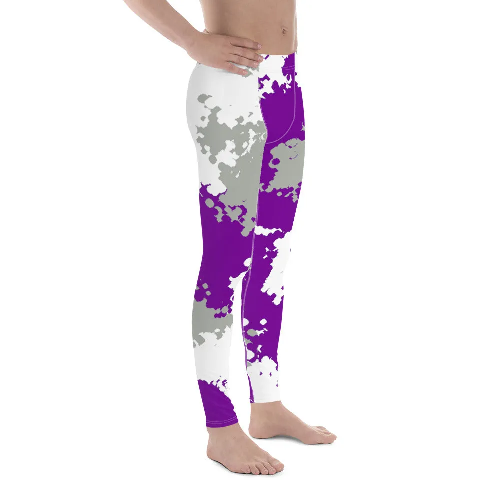 Greysexual Pride Men's Leggings Yoga Pants - Camo