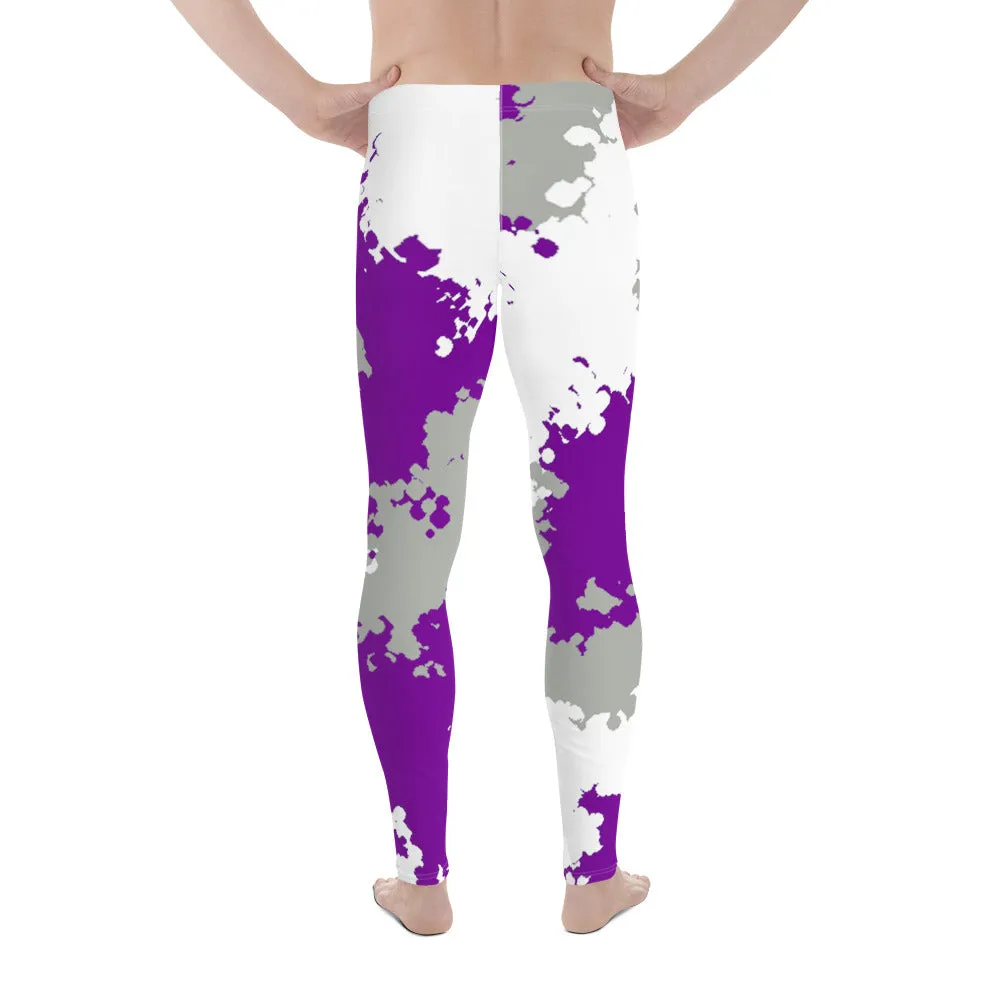 Greysexual Pride Men's Leggings Yoga Pants - Camo
