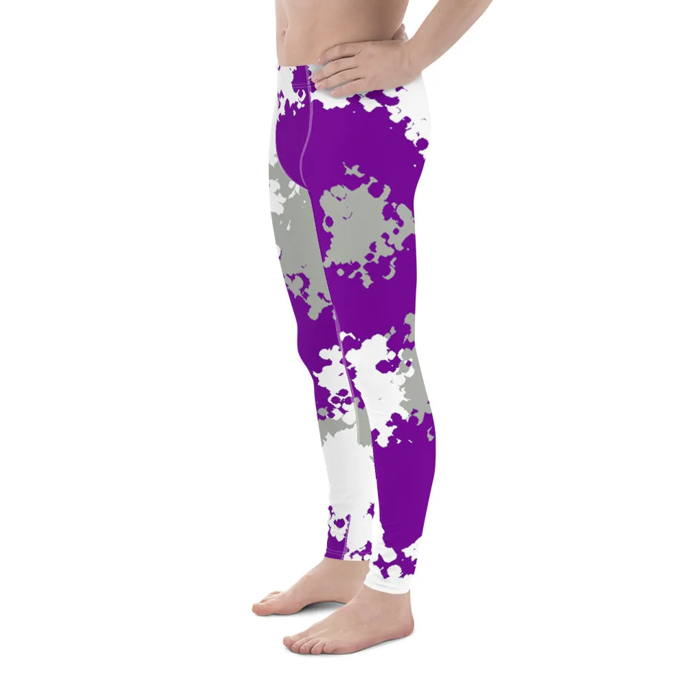 Greysexual Pride Men's Leggings Yoga Pants - Camo