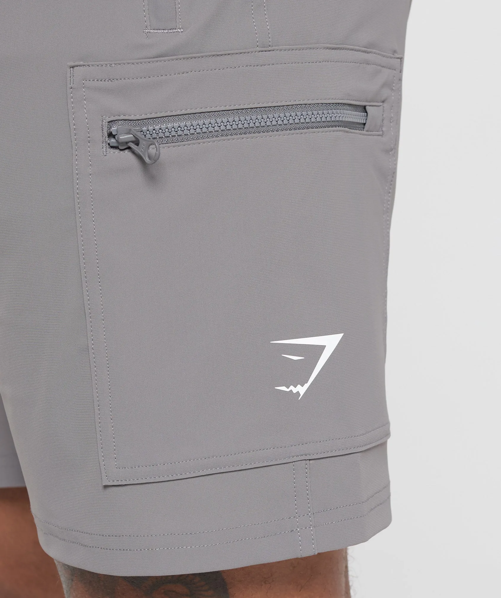 Gymshark Rest Day 6" Cargo Shorts - Brushed Grey