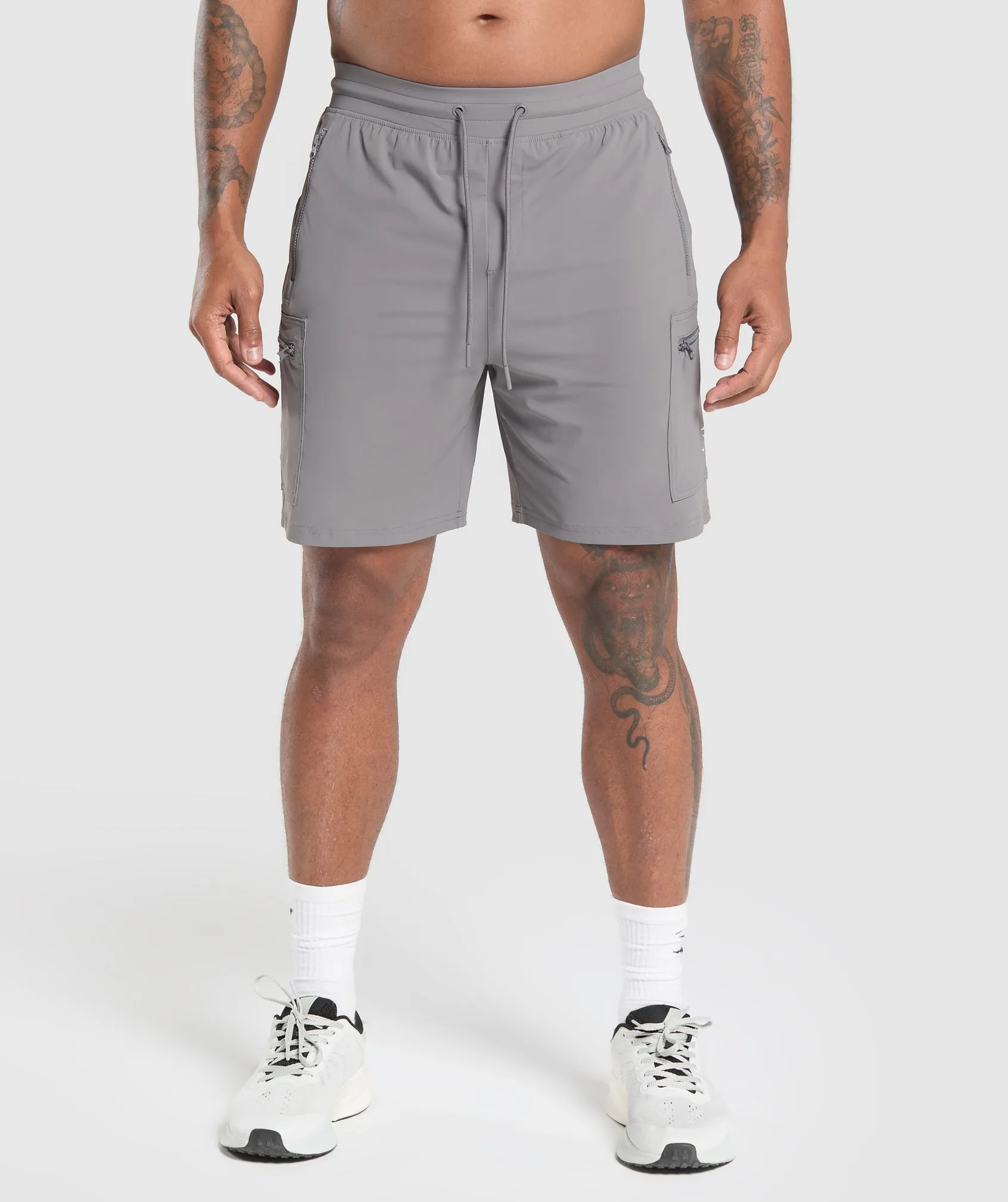 Gymshark Rest Day 6" Cargo Shorts - Brushed Grey