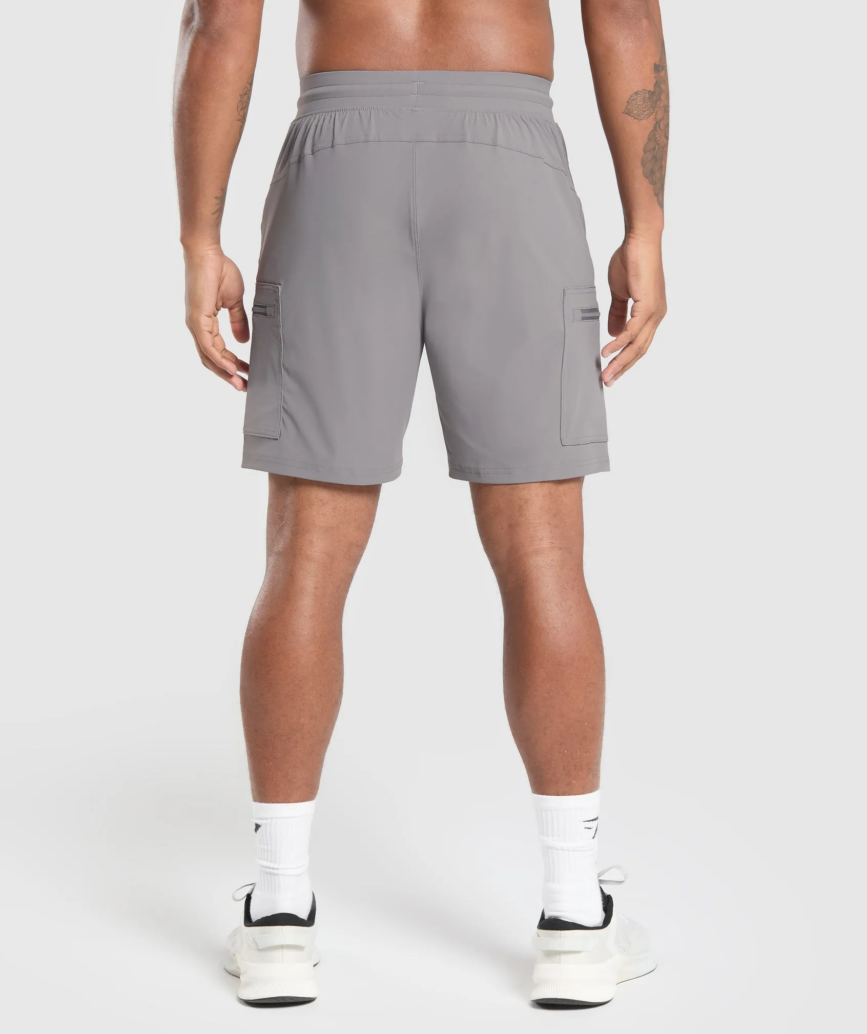 Gymshark Rest Day 6" Cargo Shorts - Brushed Grey