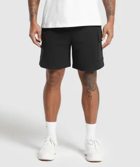 Gymshark Rest Day Essentials Cargo 7" Shorts - Black