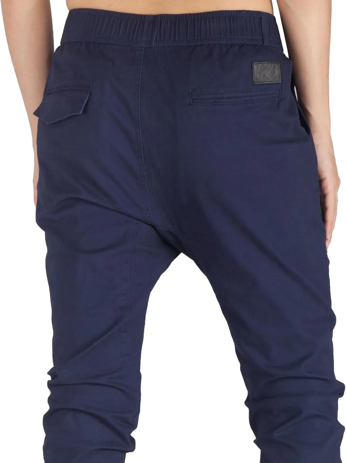 ITALYMORN Khaki Chino Joggers for Men Twill Stretch Casual Pants with Pockets