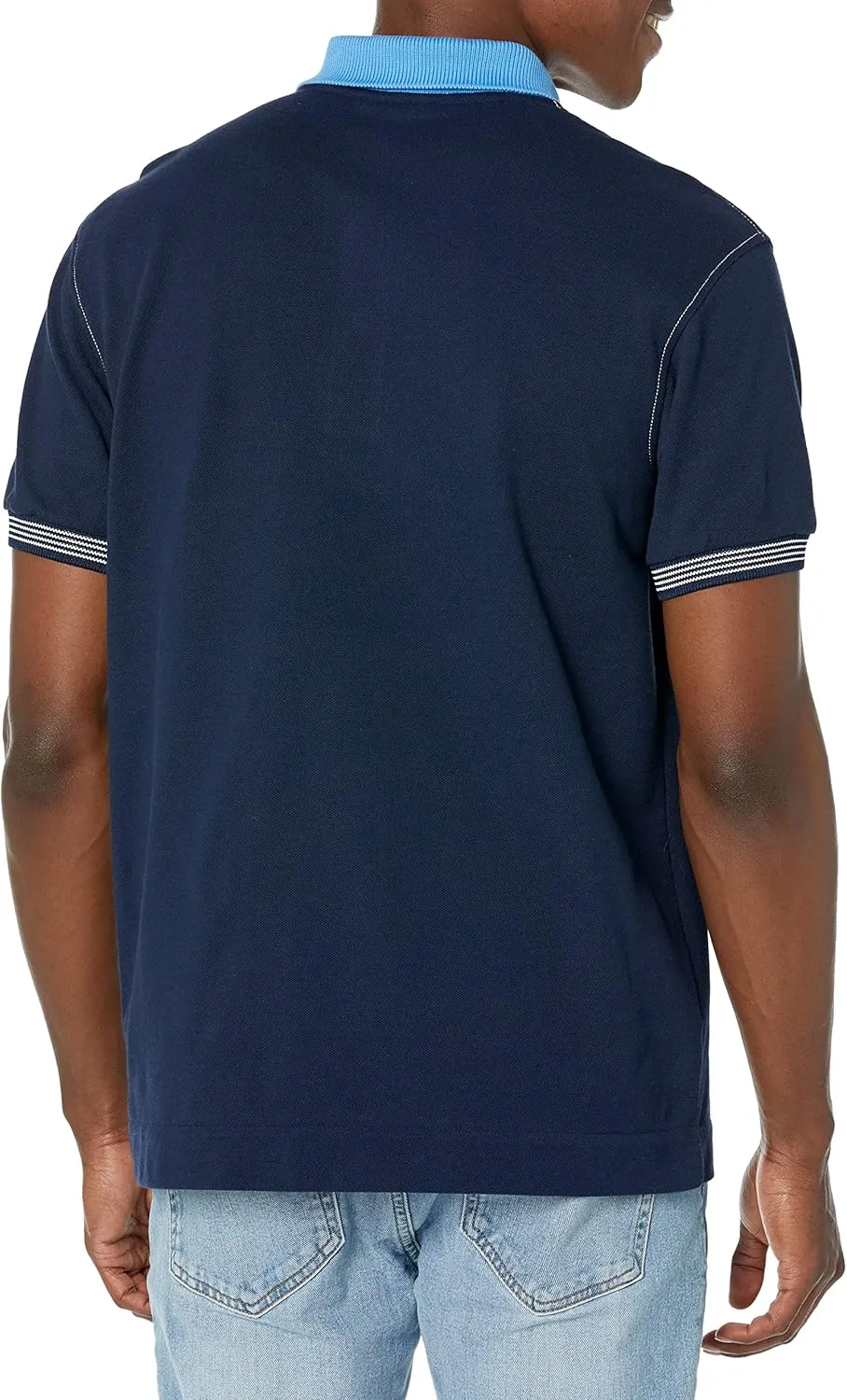 Lacoste Contemporary Collection's Men's Short Sleeve Classic Fit Color Blocked Polo Shirt