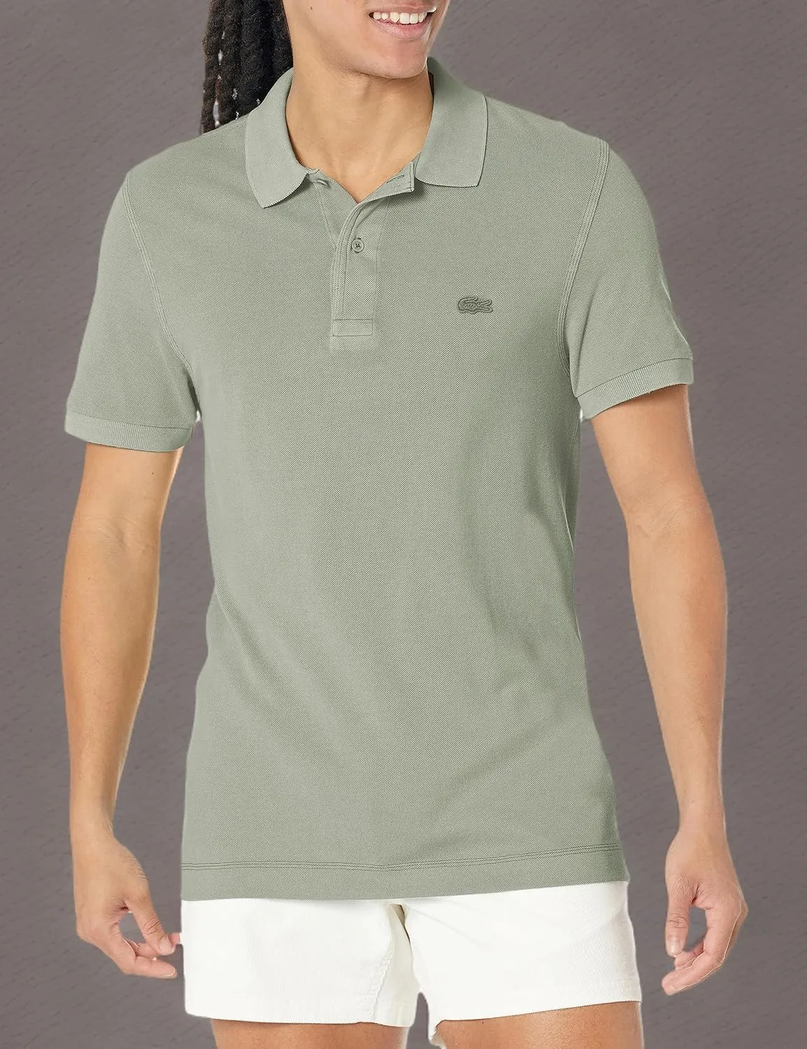 Lacoste Contemporary Collection's Men's Short Sleeve Regular Fit Petit Pique Polo Shirt