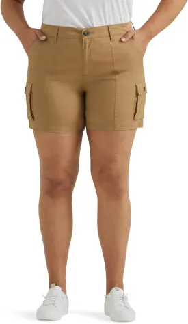 Lee Women's Plus Size Ultra Lux Comfort with Flex-to-go Cargo Short