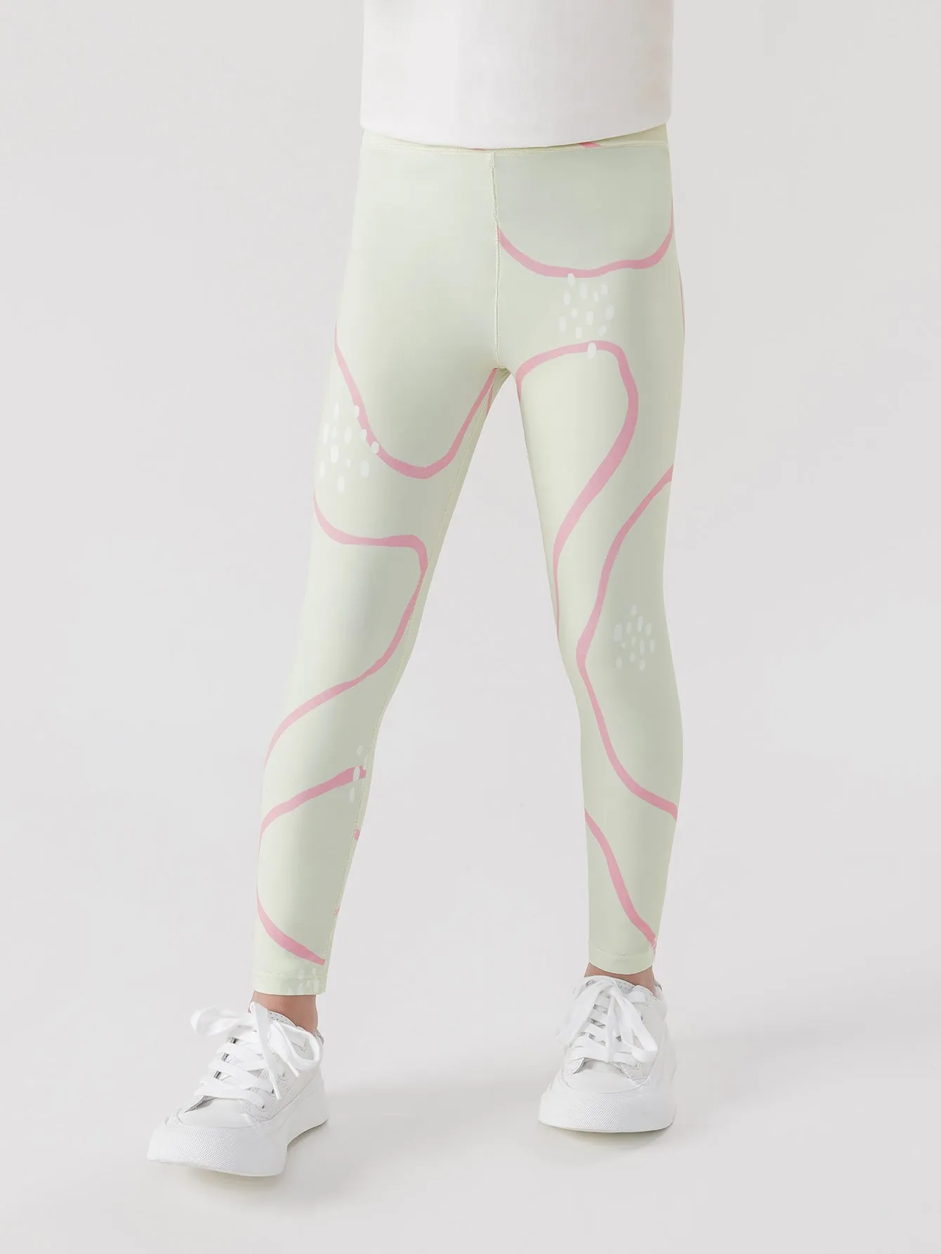 MARC & JANIE Girls Stretchy Sports Leggings Yoga Pants 240291