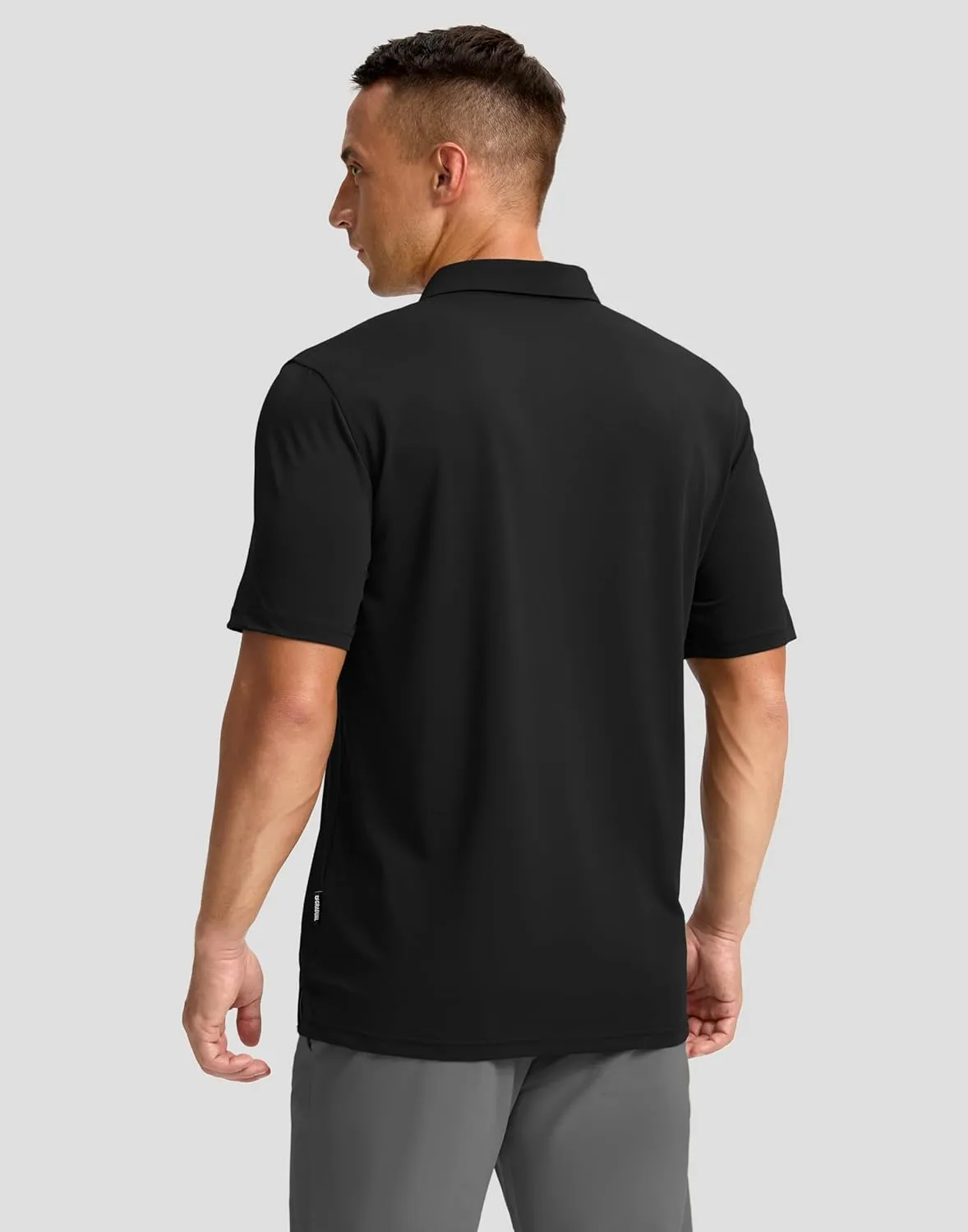 Men's Golf Shirts Dry Fit Moisture Wicking Performance Short Sleeve Collared Polo Shirts for Casual Athletic Business
