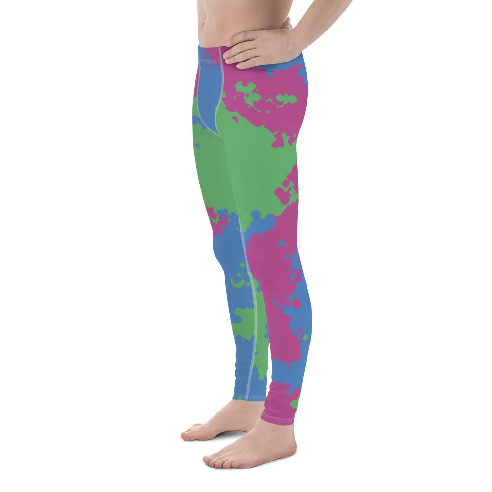 Polysexual Poly Pride Men's Leggings Yoga Pants - Camouflage