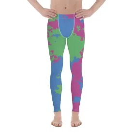 Polysexual Poly Pride Men's Leggings Yoga Pants - Camouflage
