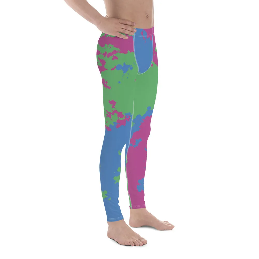 Polysexual Poly Pride Men's Leggings Yoga Pants - Camouflage