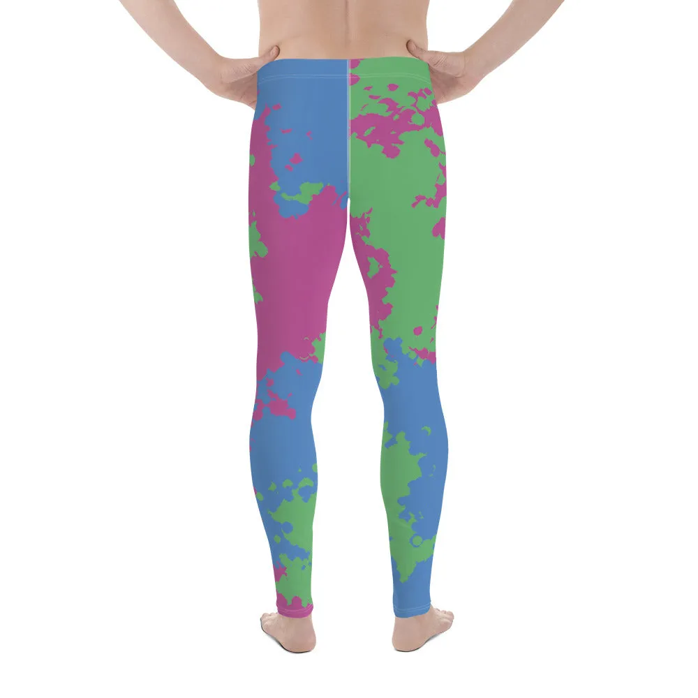 Polysexual Poly Pride Men's Leggings Yoga Pants - Camouflage