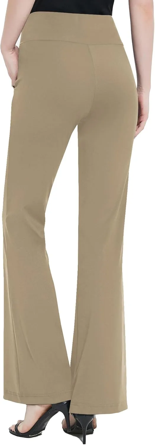 Urban CoCo Women's High Waist Stretchy Bootcut Yoga Pants Casual Flare Leggings Workout Bootleg Pants