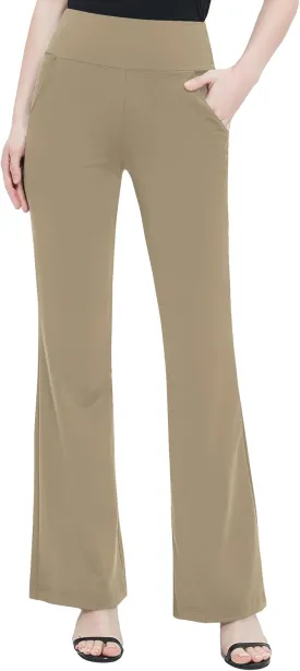 Urban CoCo Women's High Waist Stretchy Bootcut Yoga Pants Casual Flare Leggings Workout Bootleg Pants