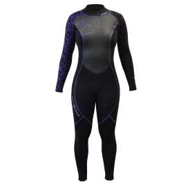 Used Aqua Lung HydroFlex 3mm Women's Wetsuit-Black / Twilight-6