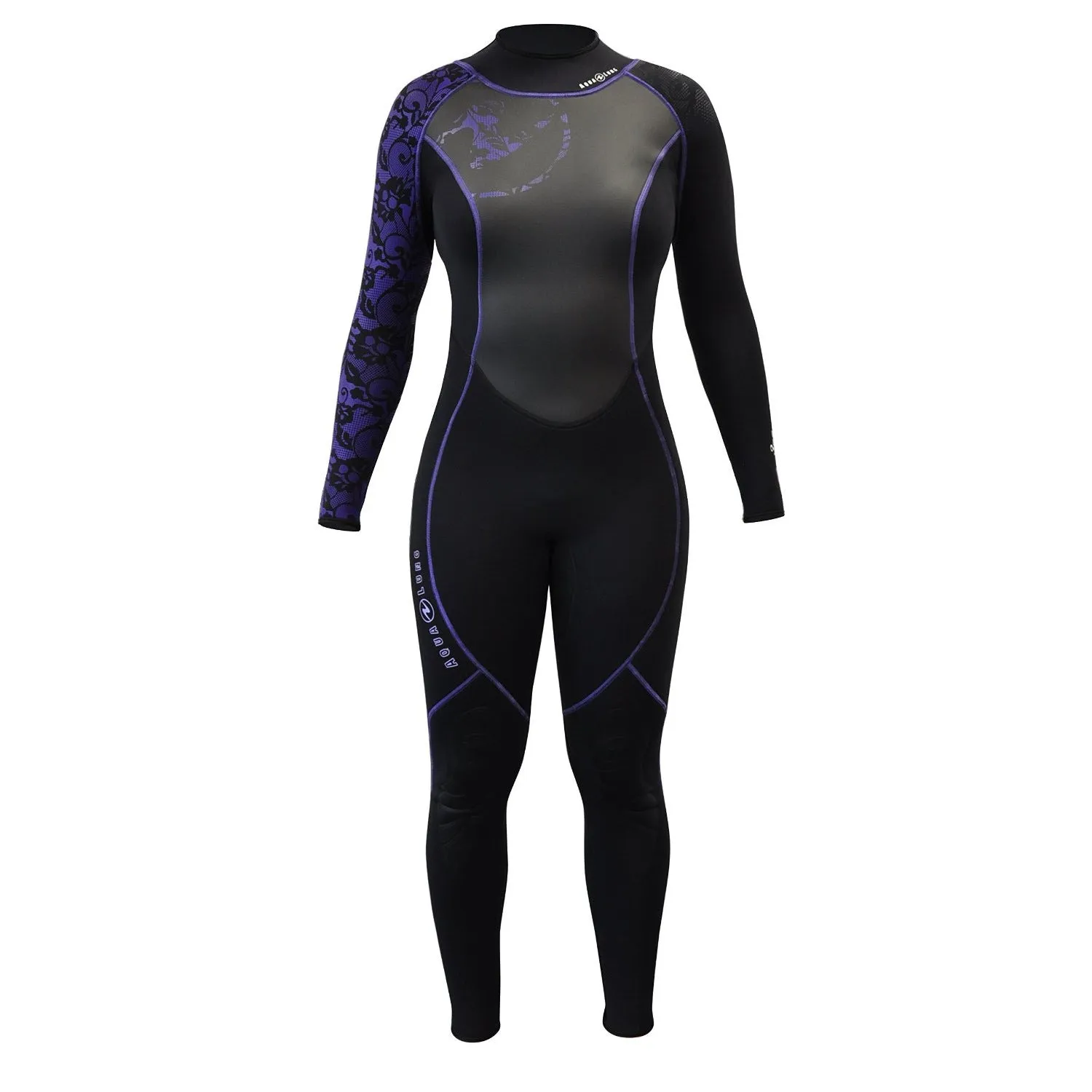 Used Aqua Lung HydroFlex 3mm Women's Wetsuit-Black / Twilight-6